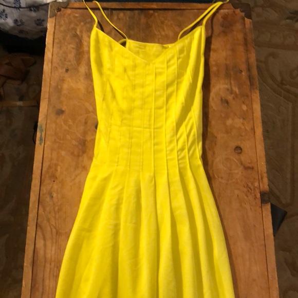 Banana Republic Chartreuse Pleased Sun Dress - Picture 3 of 4
